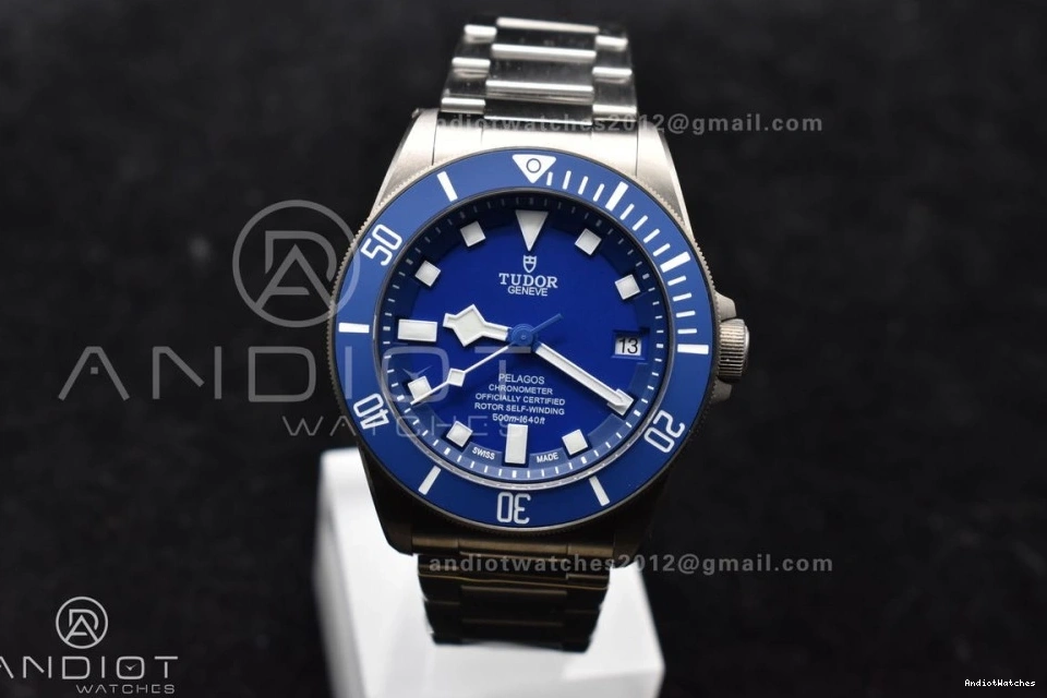 Edition ZF Best 1:1 on Snug Pelagos Titanium V A2824 Bracelet Blue 528 1007